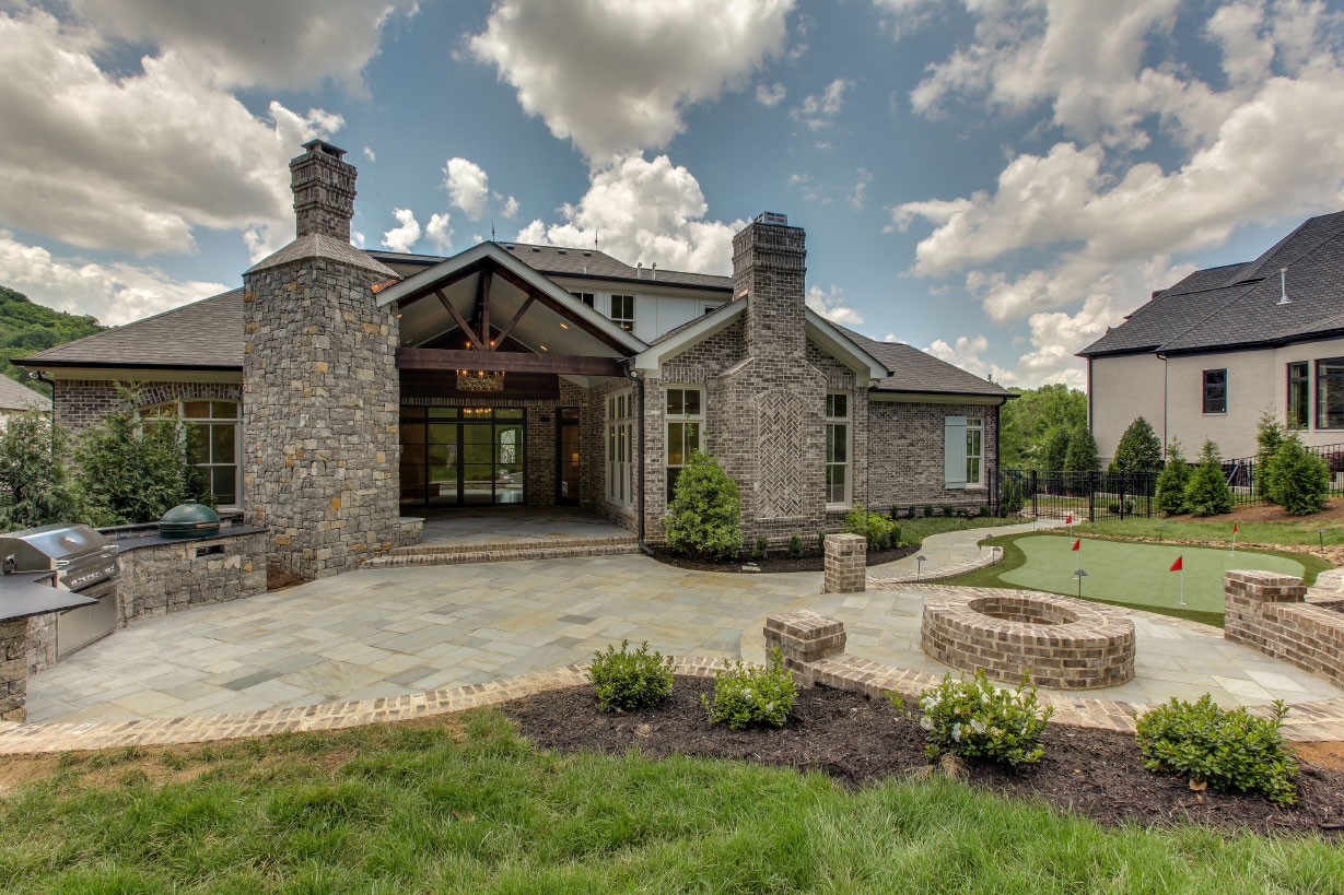 Avalon home exterior, new homes in Brentwood, TN and Franklin, TN, home builder for new construction custom homes.