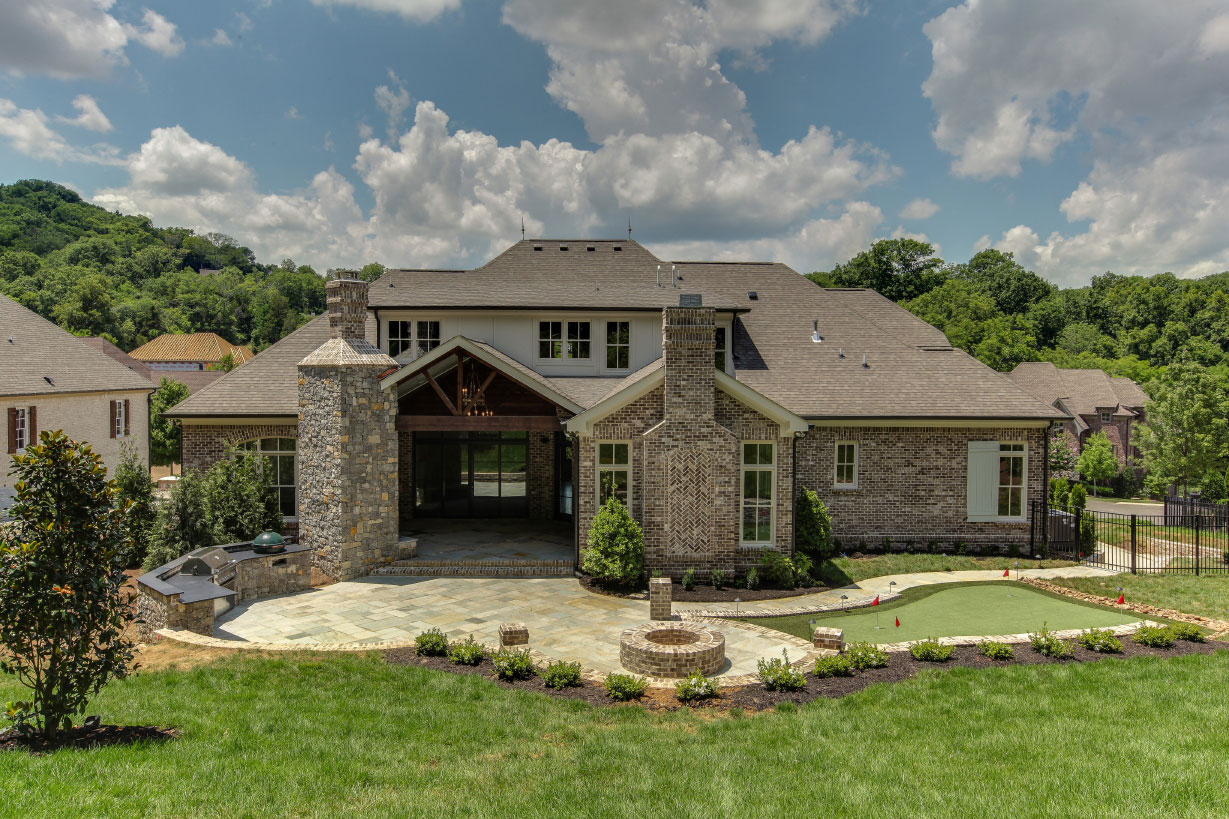 Avalon exterior view, new construction in Franklin, TN and Brentwood, TN, home builder for new homes and custom homes.