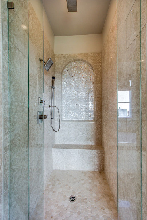 Kings Chapel shower, new construction Brentwood, TN, Arrington and Franklin, new homes custom home builder and custom home design.