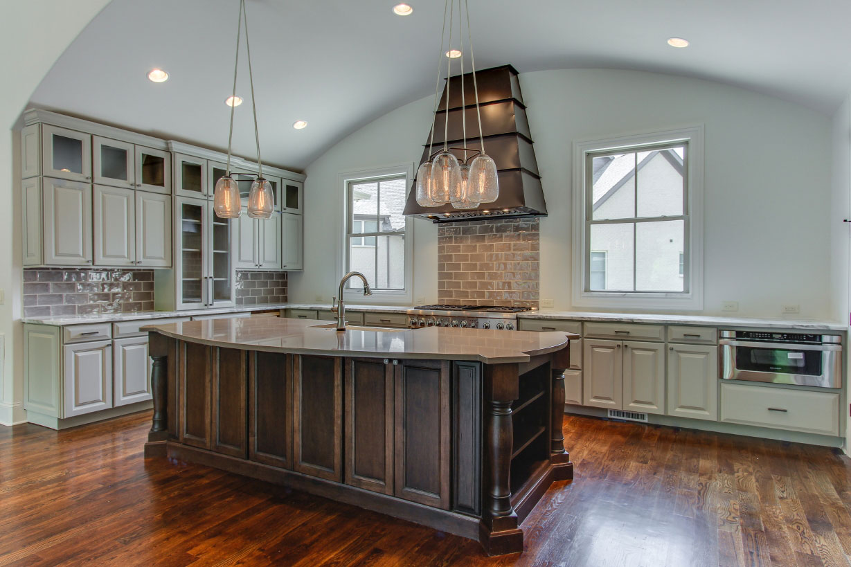 Kitchen custom home design, new homes and new construction in Franklin, TN, Brentwood, Arrington and Thompson Station, home builder of custom homes.