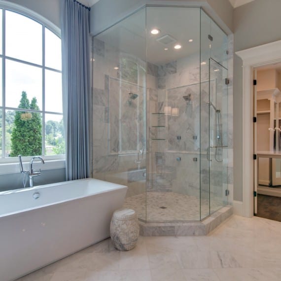 Bath and shower, new homes Brentwood, TN, Franklin and Thompson Station, home builder new construction and custom homes Arrington, TN.
